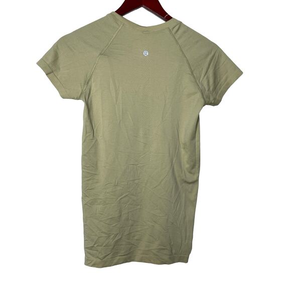 Lululemon tech swiftly short sleeve t shirt in lime green sz 6 - Picture 2 of 5